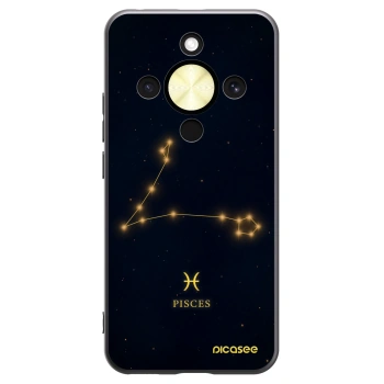 Picasee silikonski črni ovitek za Honor Magic8 Lite 5G - PISCES