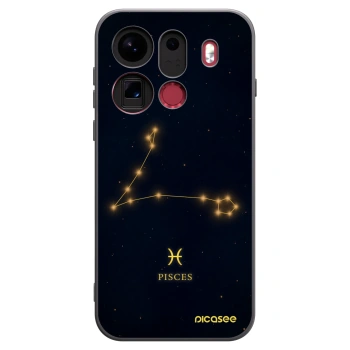 Picasee silikonski črni ovitek za OPPO Find X9 Pro - PISCES