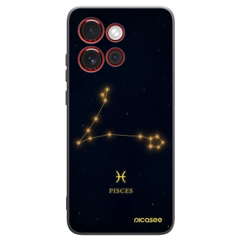 Picasee silikonski črni ovitek za Motorola Edge 60 Neo 5G - PISCES