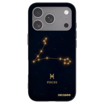 Picasee silikonski črni ovitek za Apple iPhone 18 Pro - PISCES