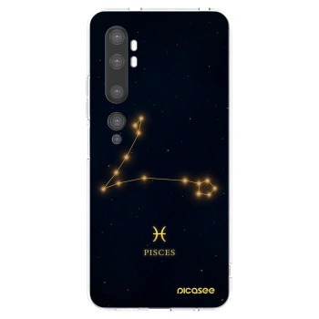 Picasee silikonski prozorni ovitek za Xiaomi Mi Note 10 (Pro) - PISCES