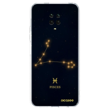 Picasee silikonski prozorni ovitek za Xiaomi Redmi Note 9 Pro - PISCES
