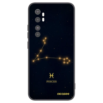 Picasee silikonski črni ovitek za Xiaomi Mi Note 10 Lite - PISCES