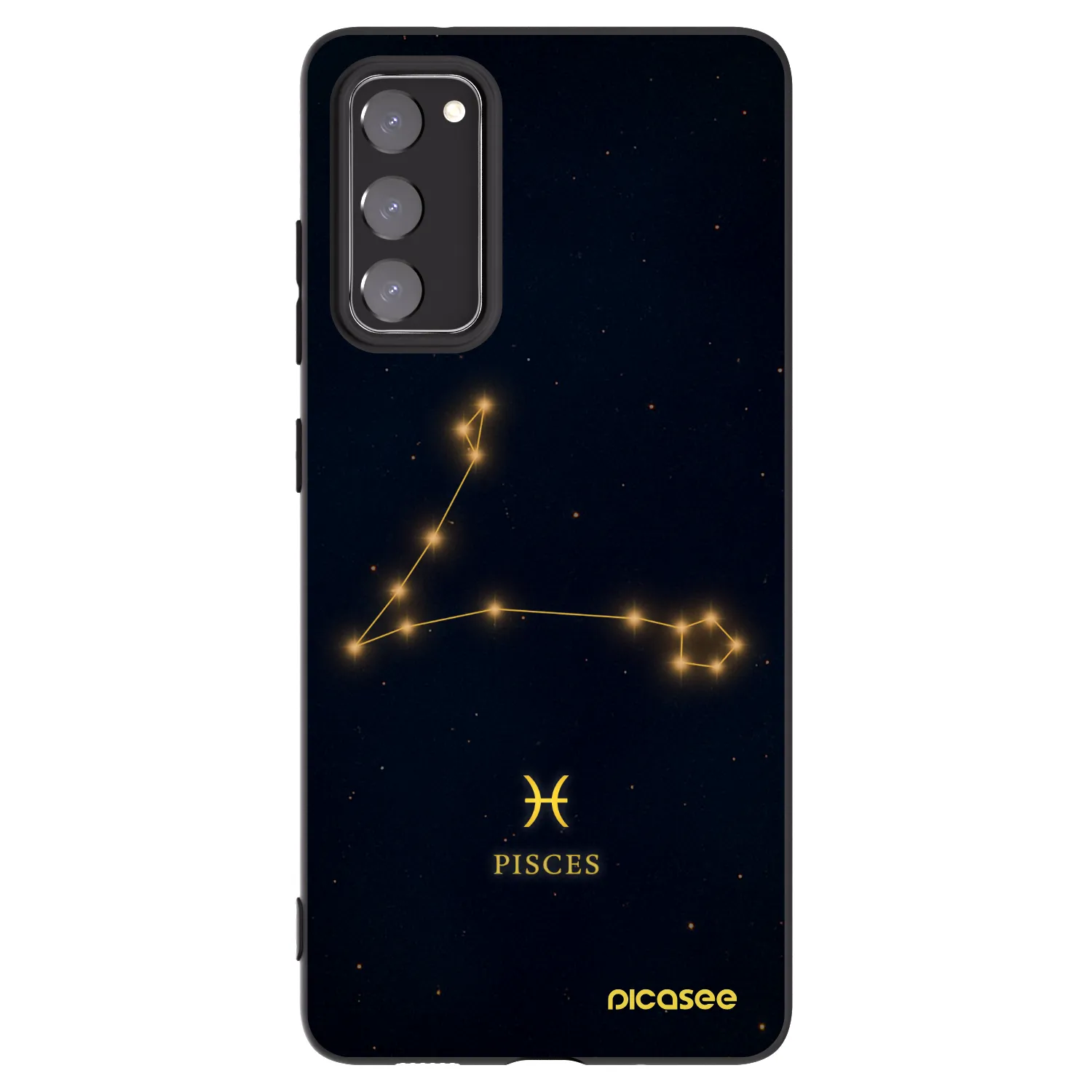 Picasee silikonski črni ovitek za Samsung Galaxy S20 FE - PISCES