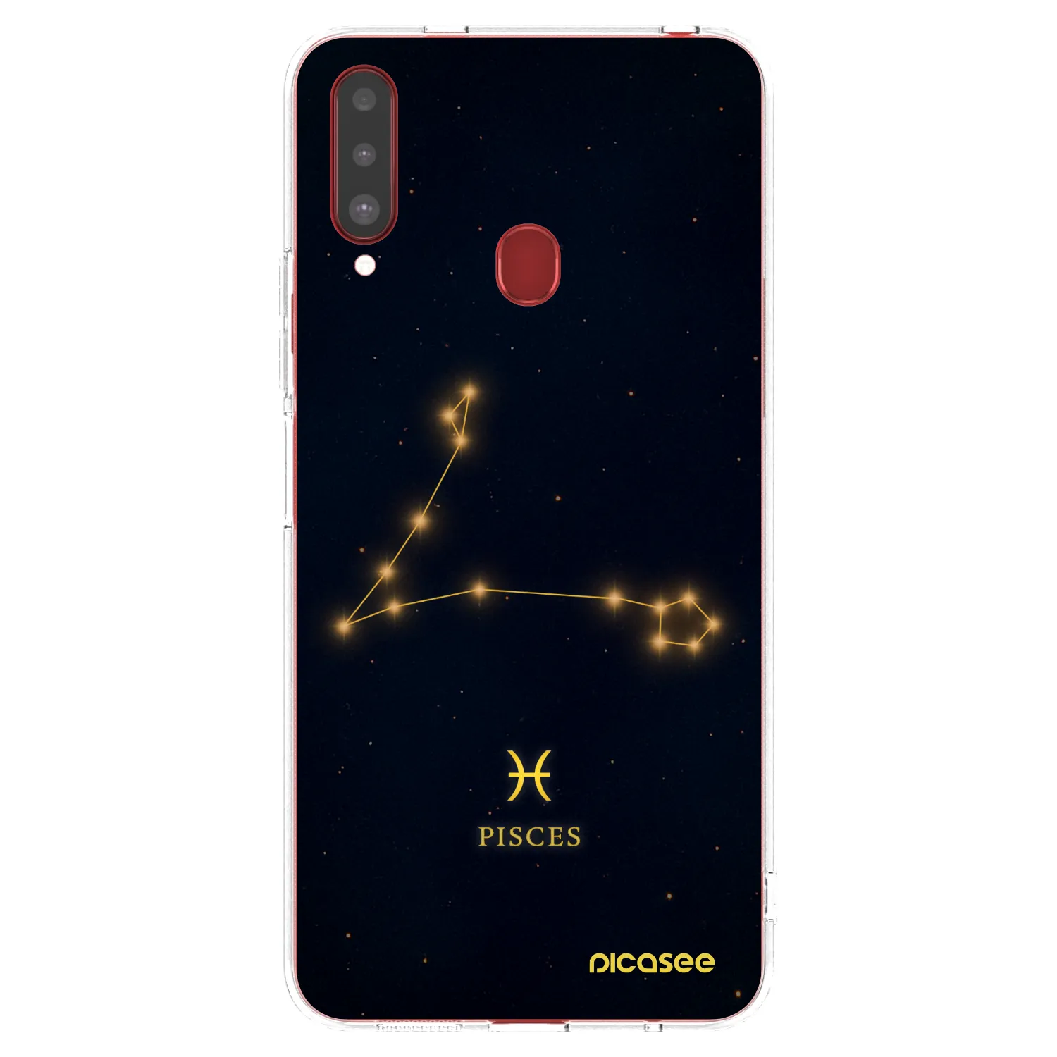 Picasee silikonski prozorni ovitek za Samsung Galaxy A20s - PISCES