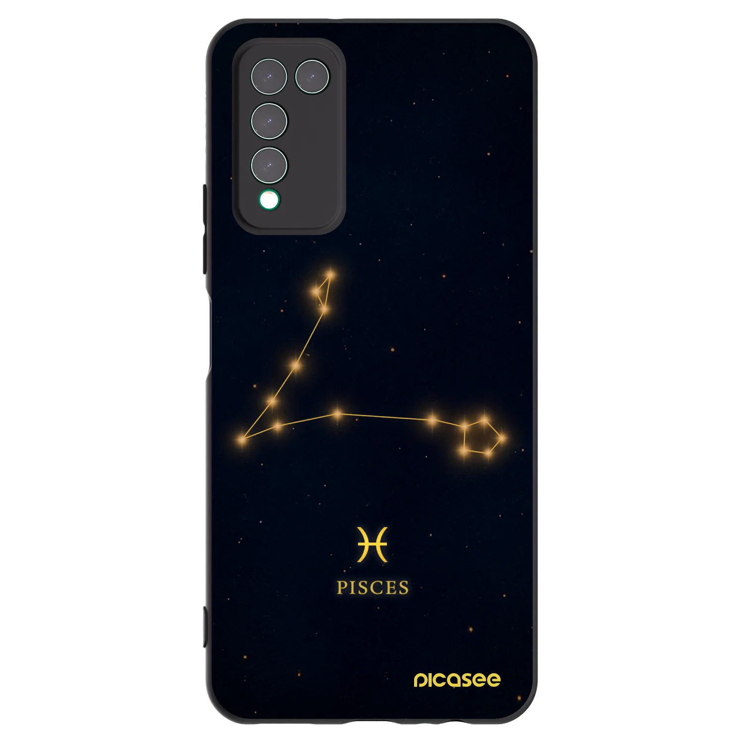 Picasee silikonski črni ovitek za Honor 10X Lite - PISCES