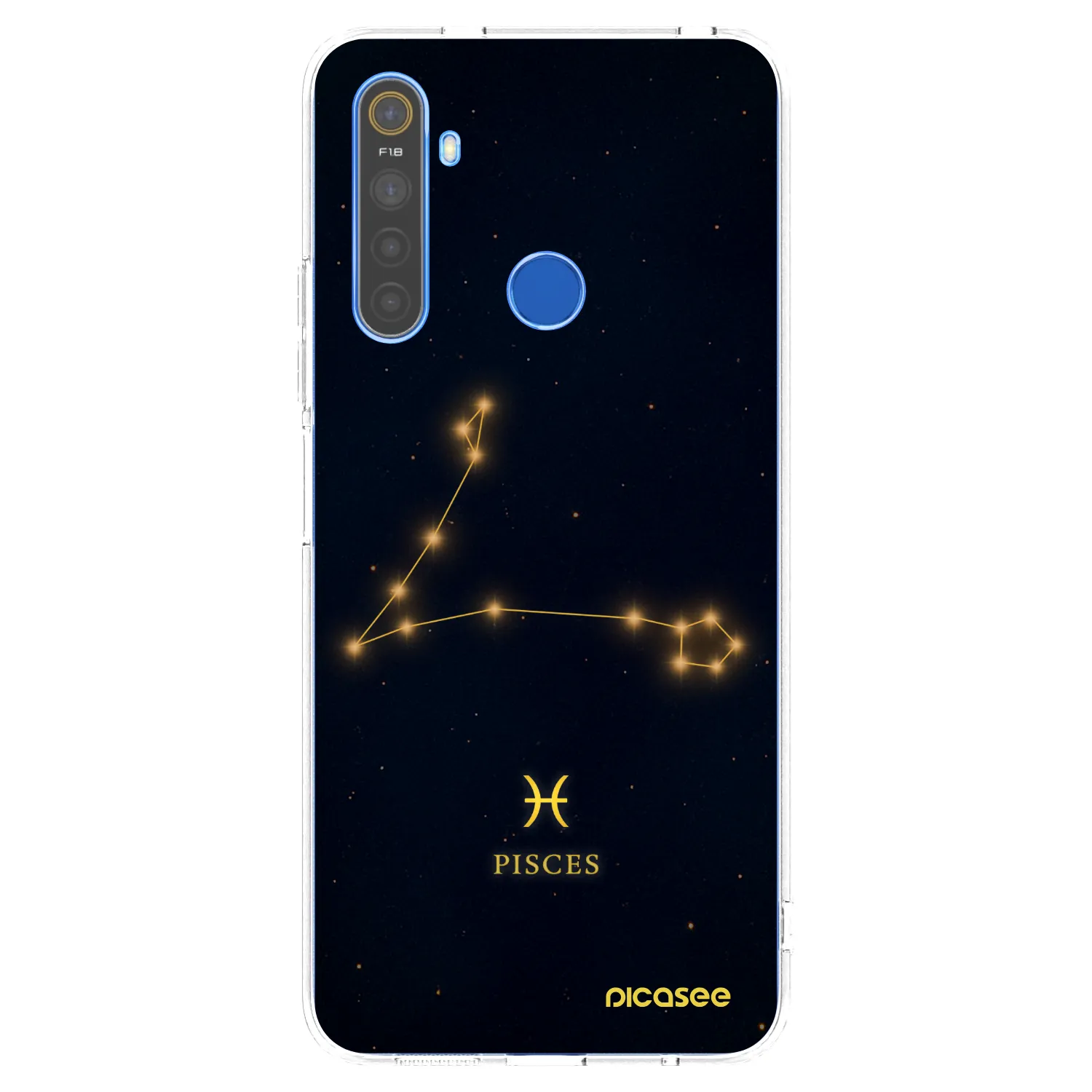 Picasee silikonski prozorni ovitek za Realme 5 - PISCES