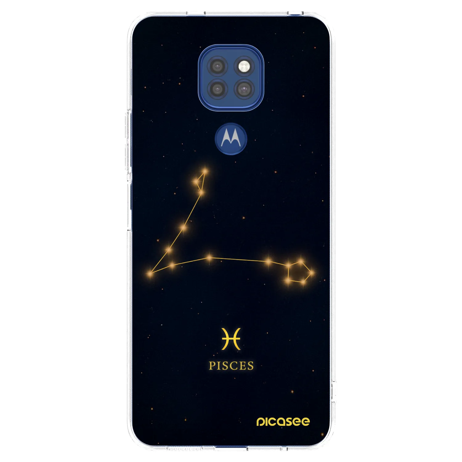 Picasee silikonski prozorni ovitek za Motorola Moto G9 Play - PISCES