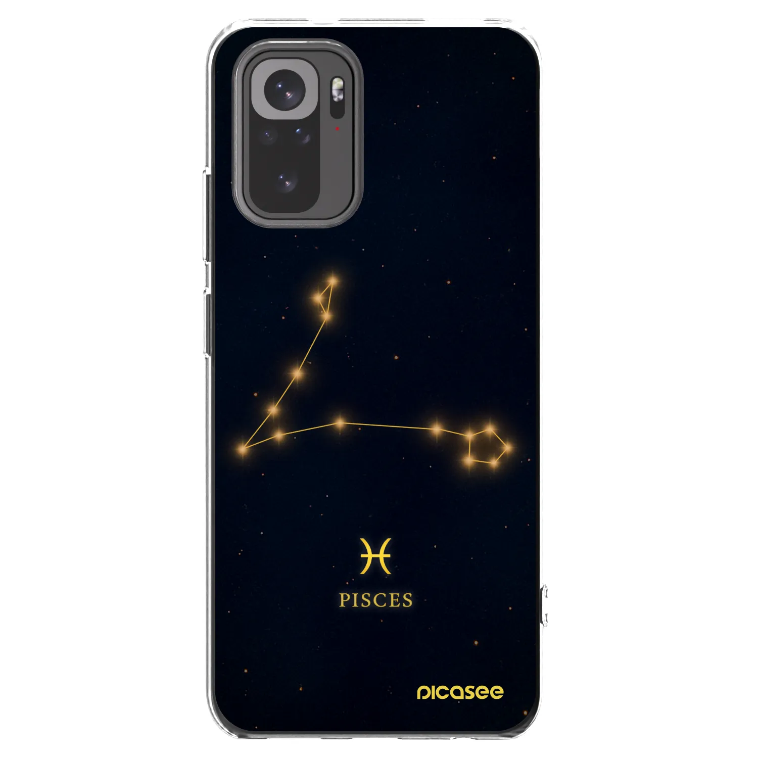 Picasee silikonski prozorni ovitek za Xiaomi Redmi Note 10 - PISCES