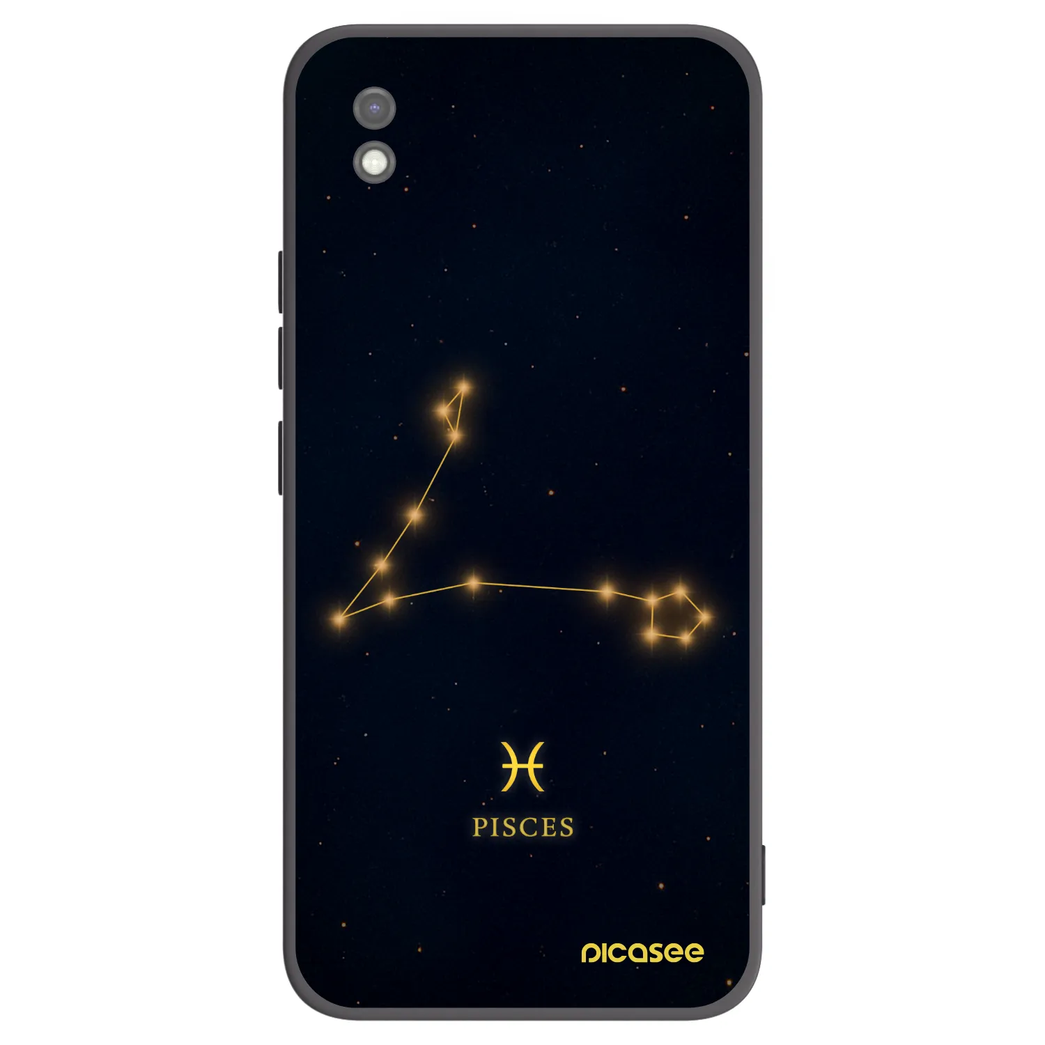 Picasee silikonski črni ovitek za Xiaomi Redmi 9AT - PISCES