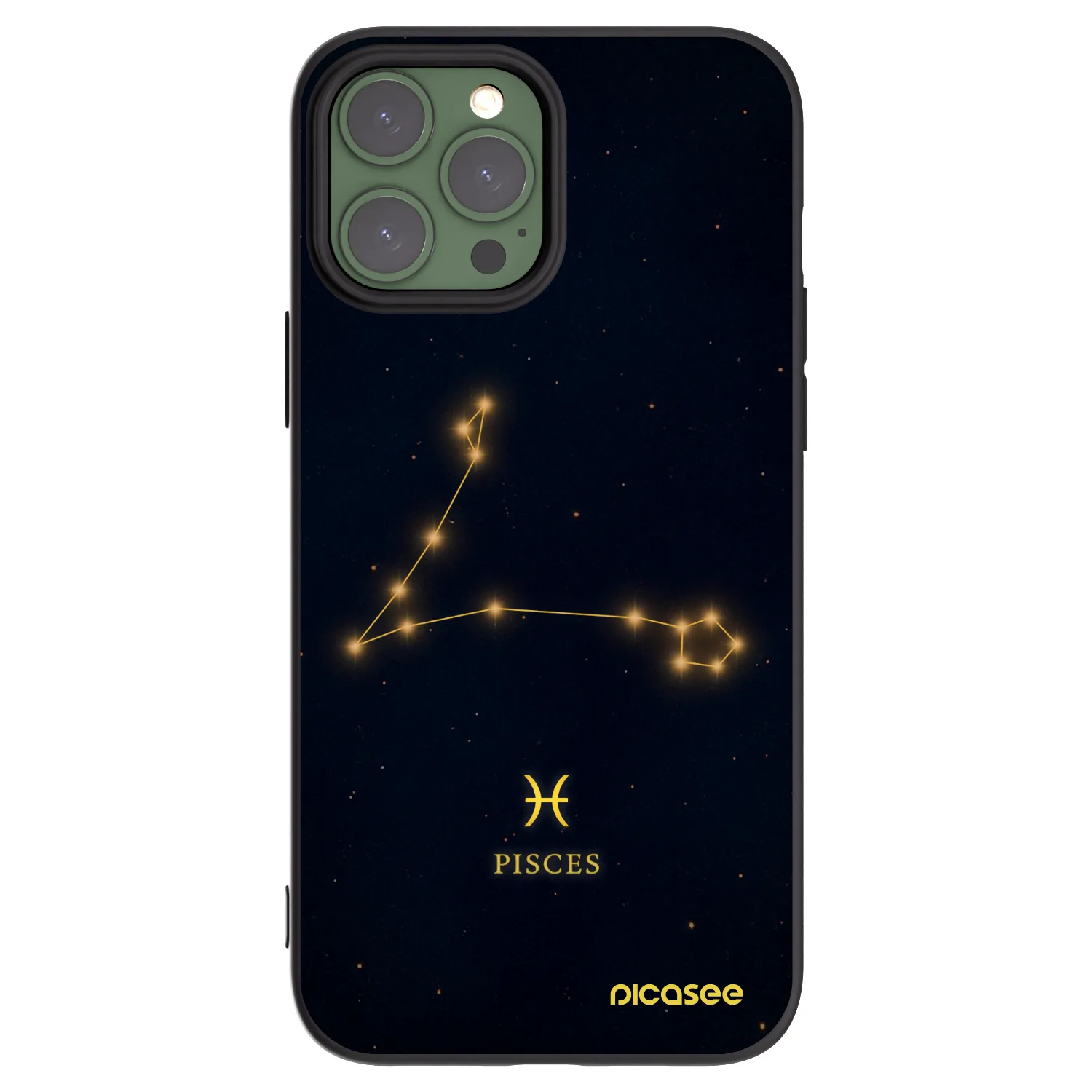 Picasee silikonski črni ovitek za Apple iPhone 13 Pro Max - PISCES