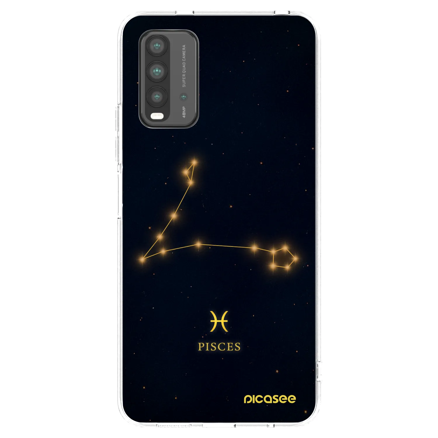 Picasee silikonski črni ovitek za Xiaomi Redmi 9T - PISCES