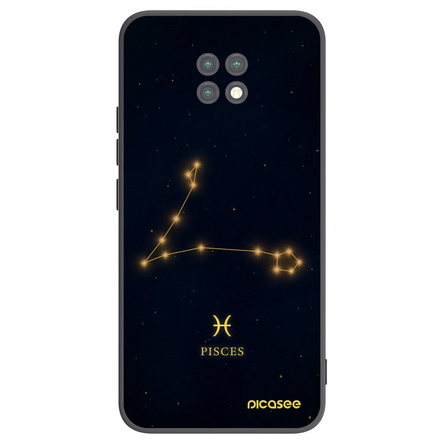 Picasee silikonski črni ovitek za Xiaomi Redmi Note 9T - PISCES