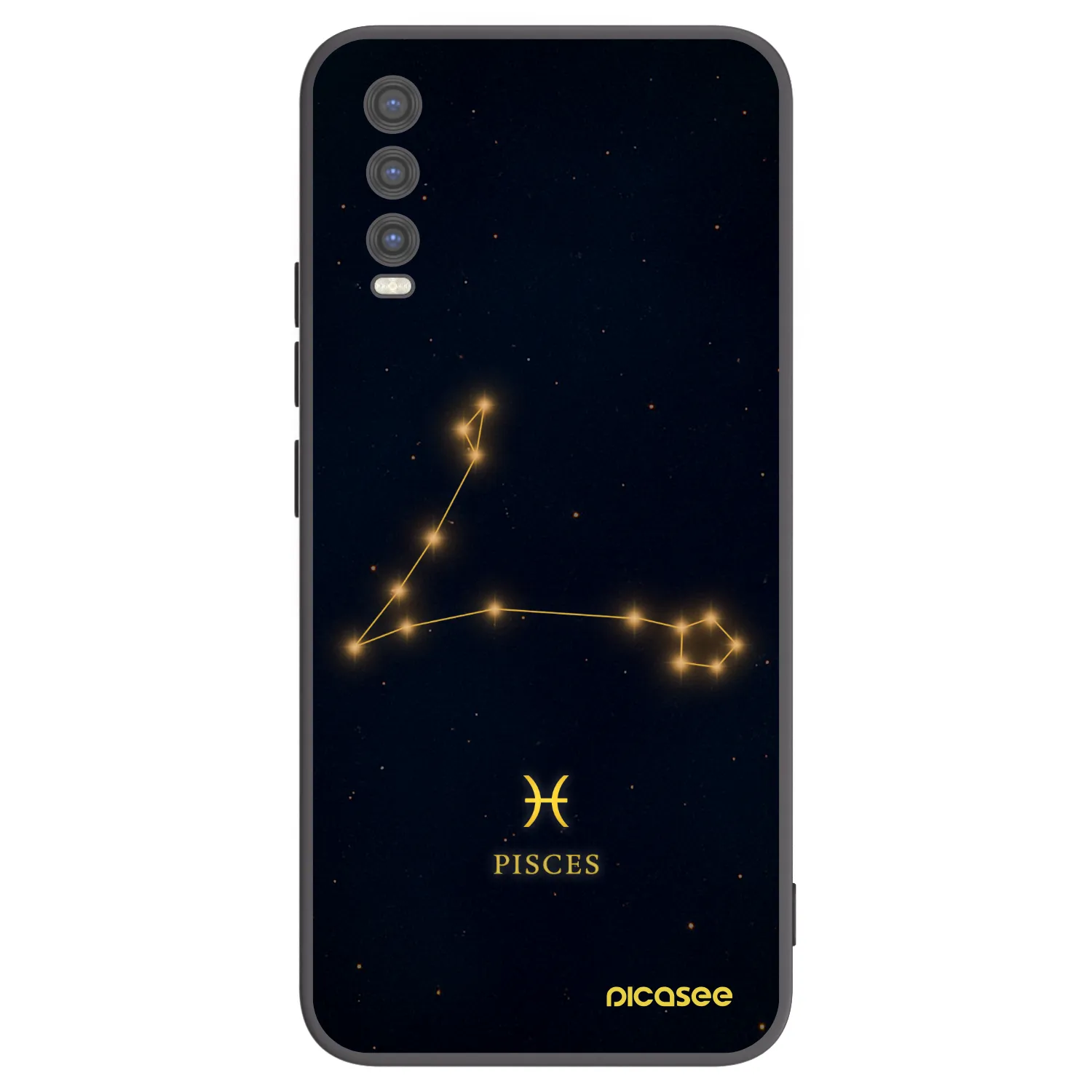 Picasee silikonski črni ovitek za Vivo Y20s - PISCES