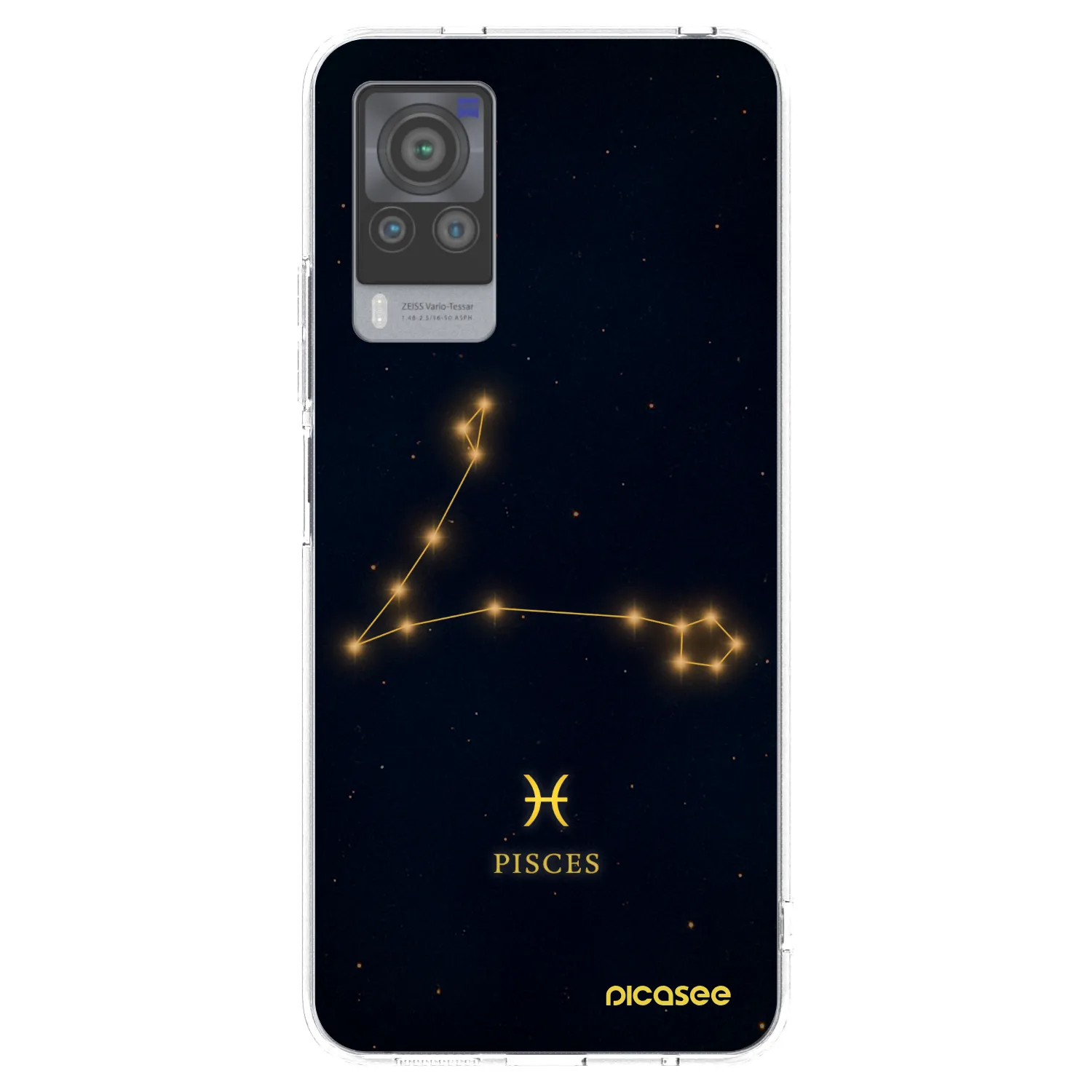 Picasee silikonski prozorni ovitek za Vivo X60 Pro 5G - PISCES