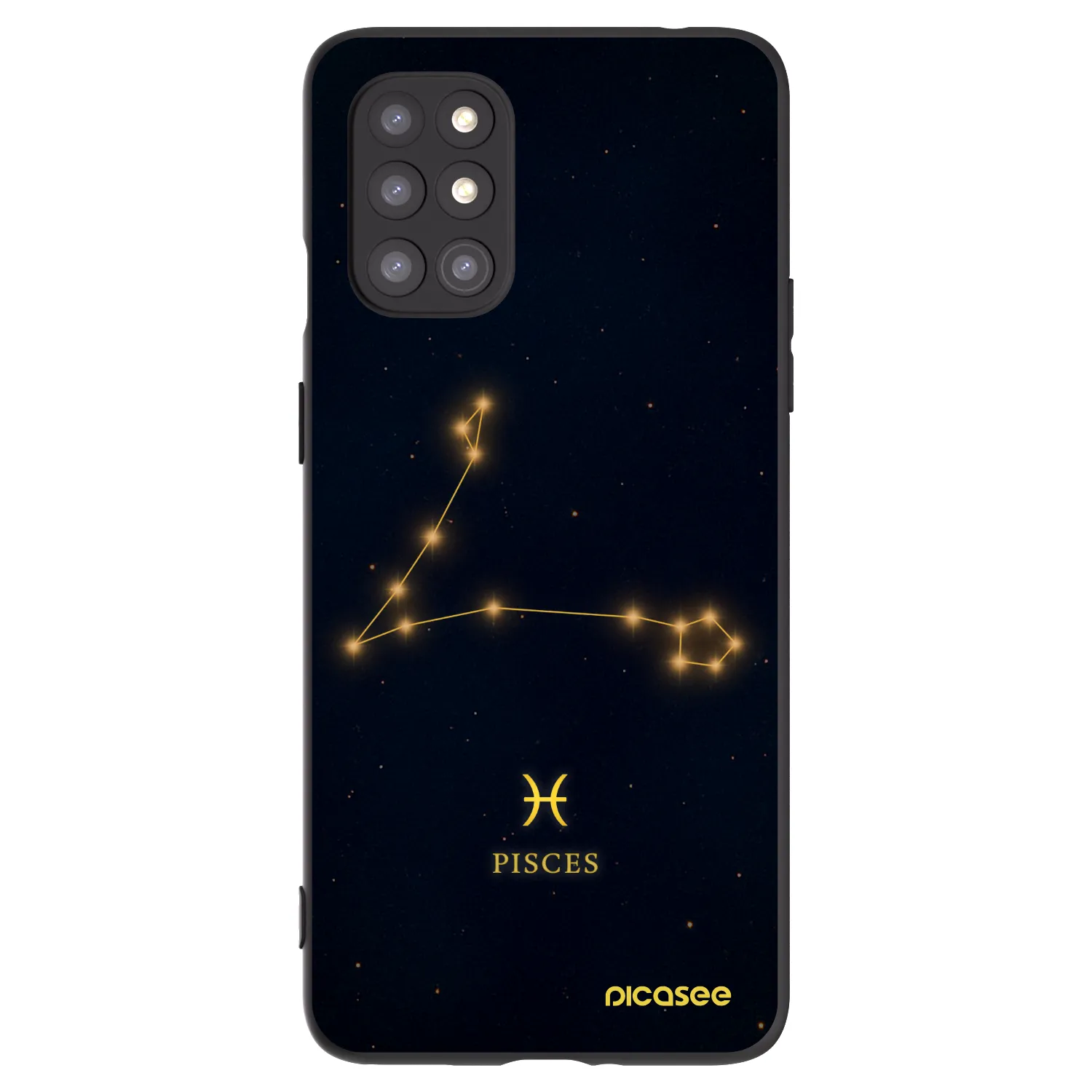 Picasee silikonski črni ovitek za OnePlus 8T - PISCES