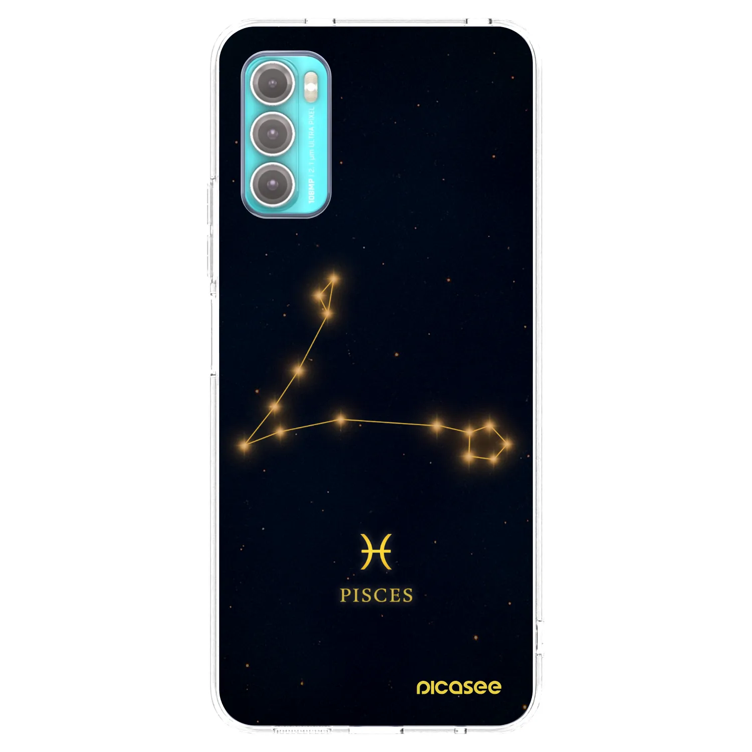 Picasee silikonski prozorni ovitek za Motorola Moto G60 - PISCES