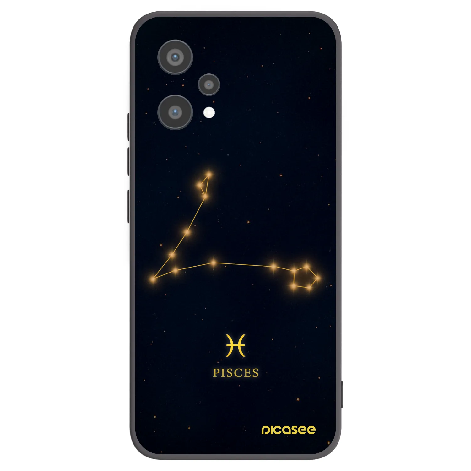 Picasee silikonski črni ovitek za Realme 9 Pro 5G - PISCES