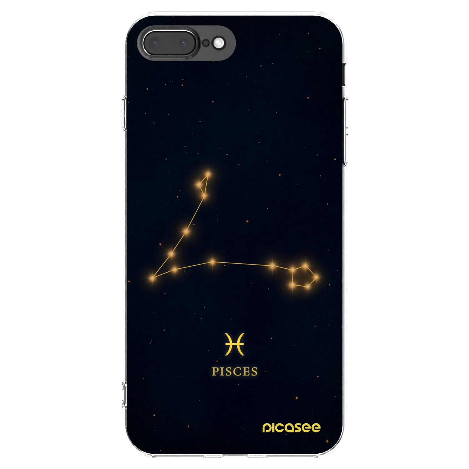 Picasee silikonski prozorni ovitek za Apple iPhone 8 Plus - PISCES