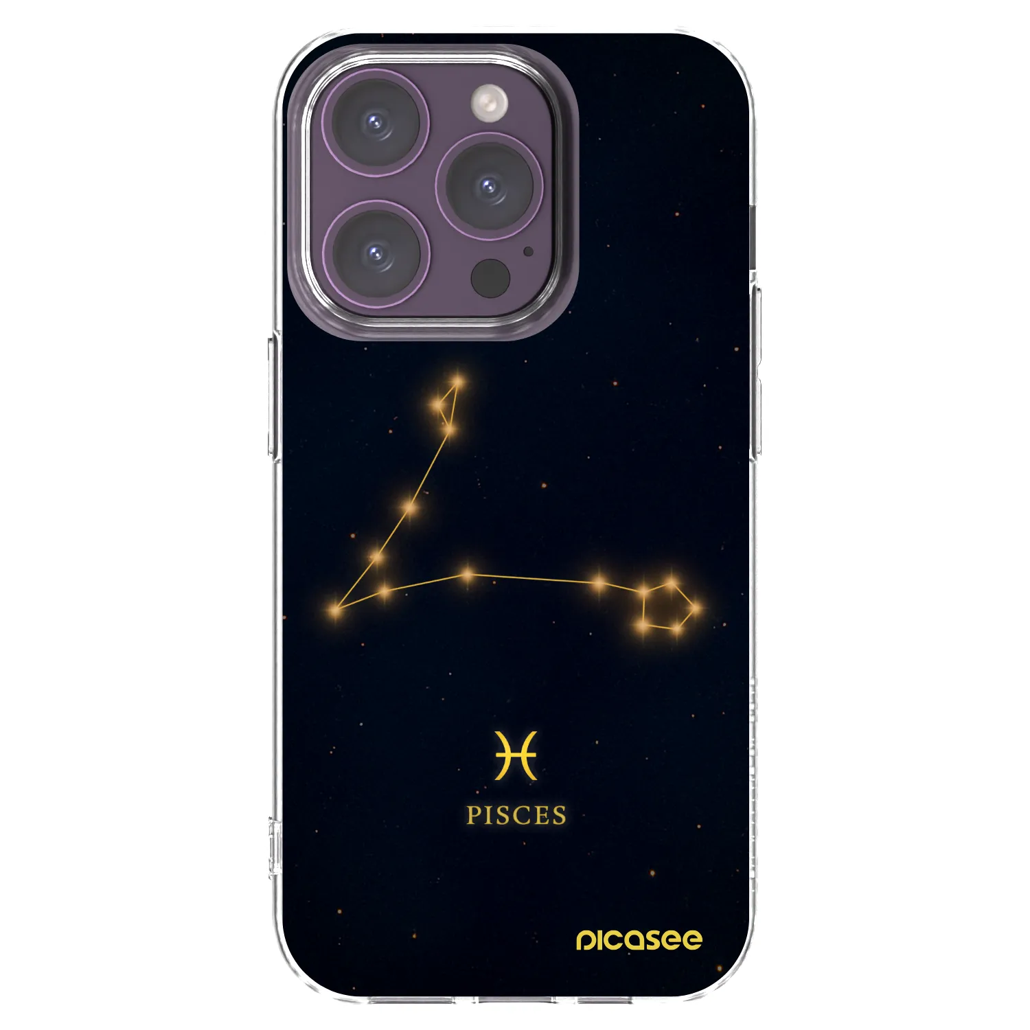 Picasee silikonski prozorni ovitek za Apple iPhone 14 Pro - PISCES