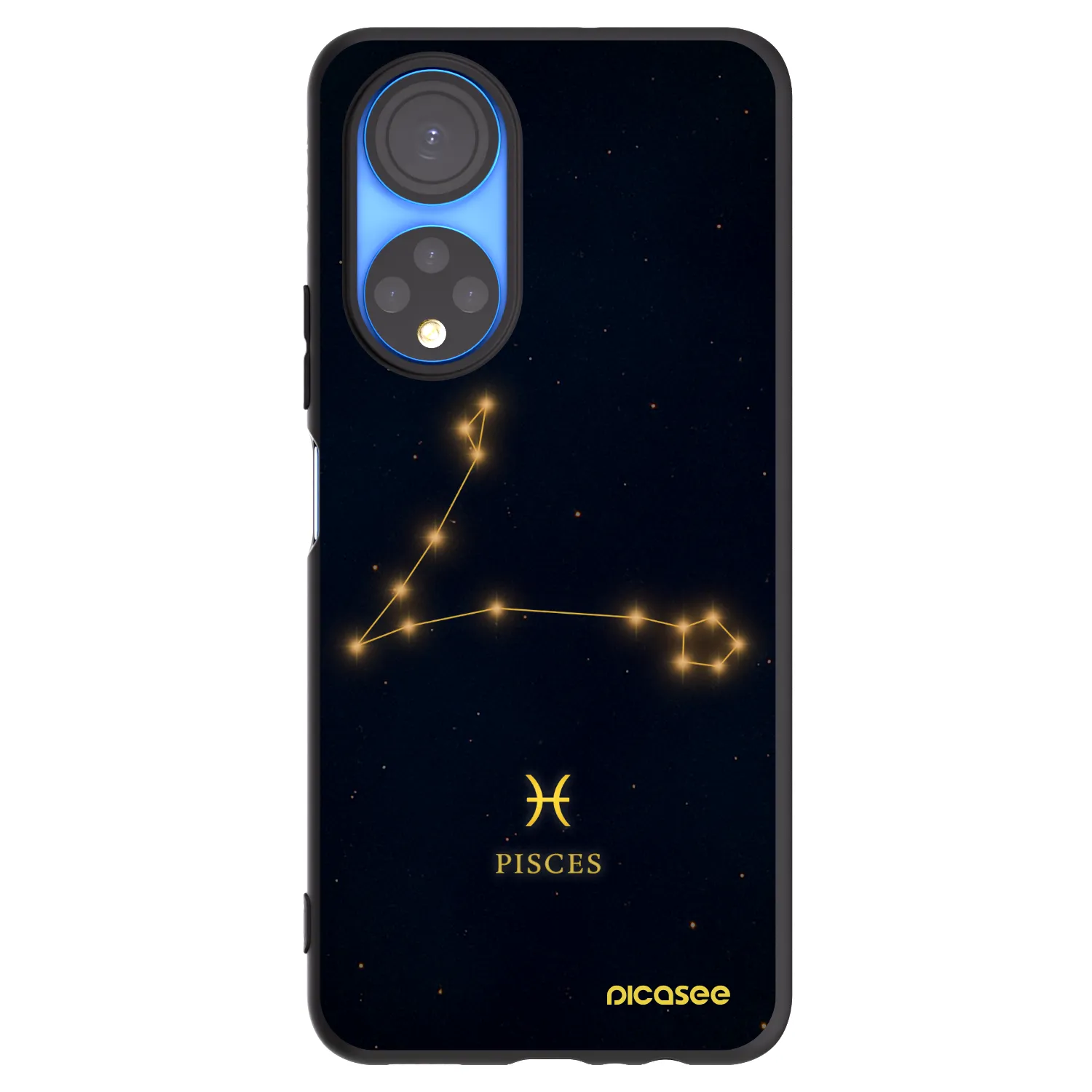Picasee silikonski črni ovitek za Honor X7 - PISCES