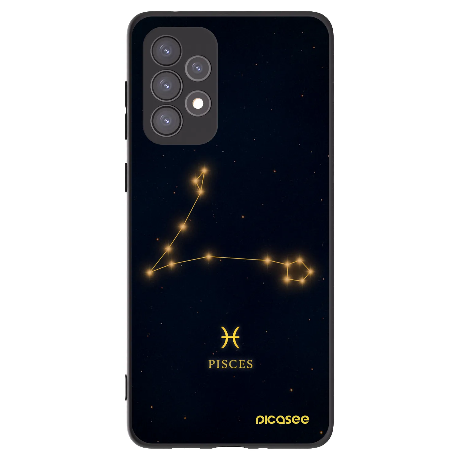 Picasee silikonski črni ovitek za Samsung Galaxy A73 5G - PISCES