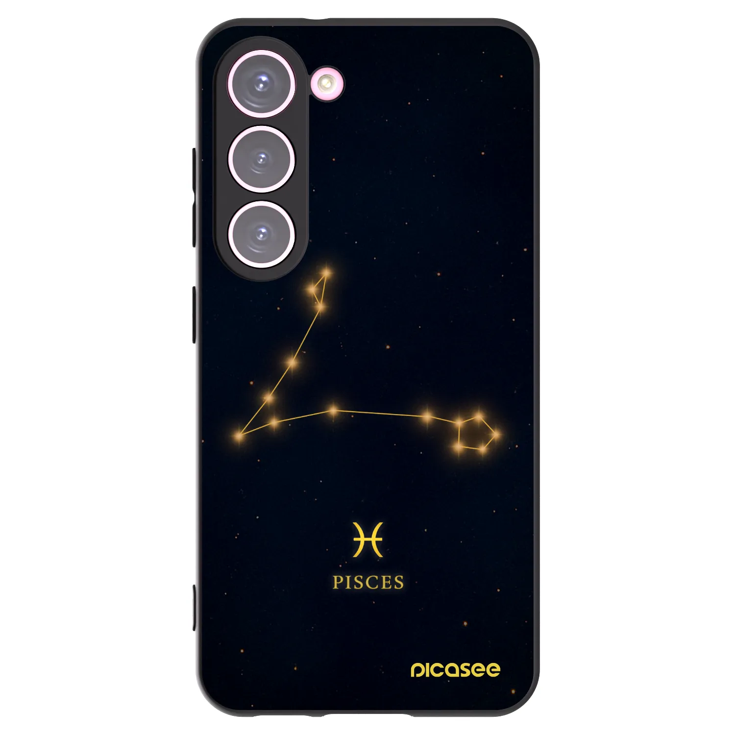 Picasee silikonski črni ovitek za Samsung Galaxy S23 5G - PISCES