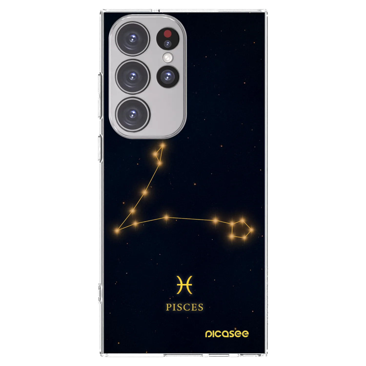 Picasee silikonski prozorni ovitek za Samsung Galaxy S23 Ultra 5G - PISCES