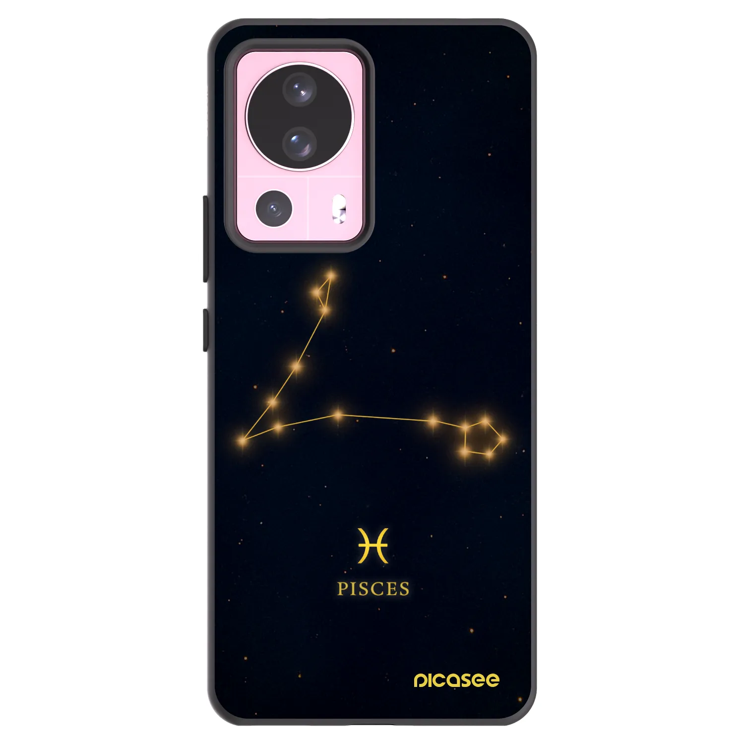 Picasee silikonski črni ovitek za Xiaomi 13 Lite - PISCES