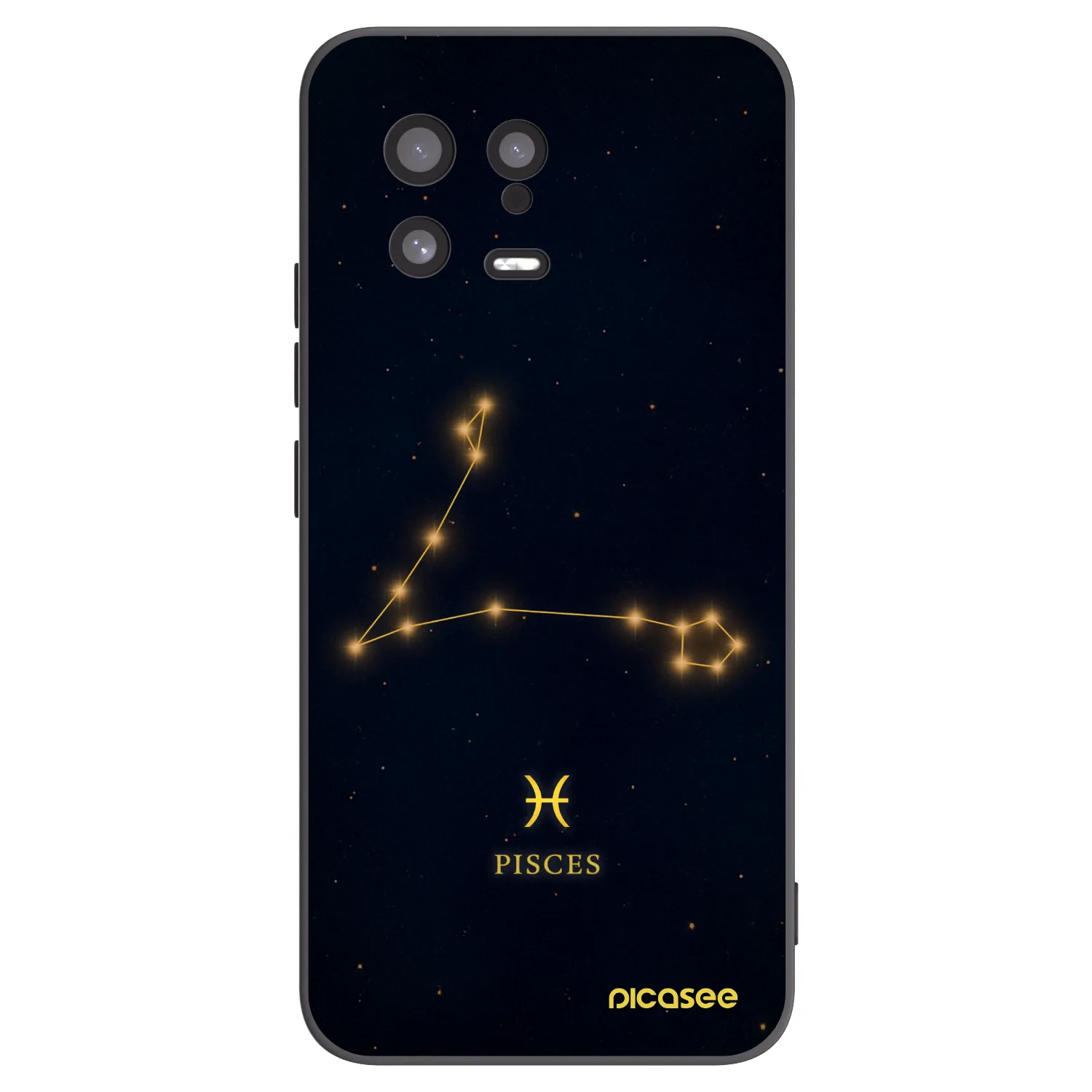 Picasee silikonski črni ovitek za Xiaomi 13 - PISCES