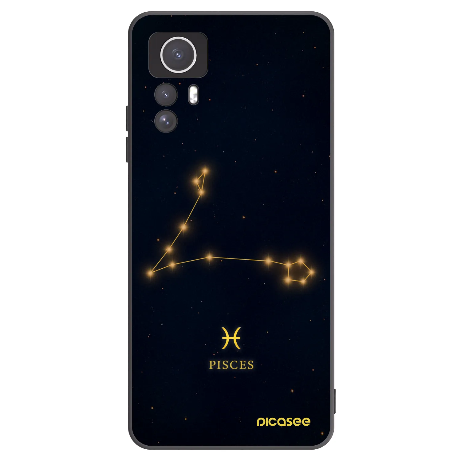 Picasee silikonski črni ovitek za Xiaomi Redmi Note 12S - PISCES