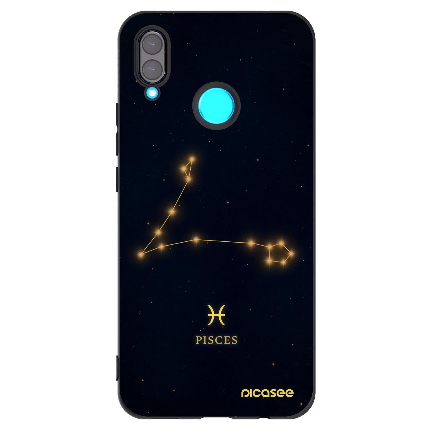 Picasee silikonski črni ovitek za Huawei Nova 3 - PISCES