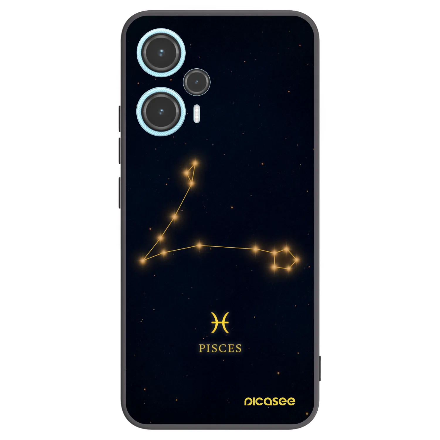Picasee silikonski črni ovitek za Xiaomi Poco F5 - PISCES