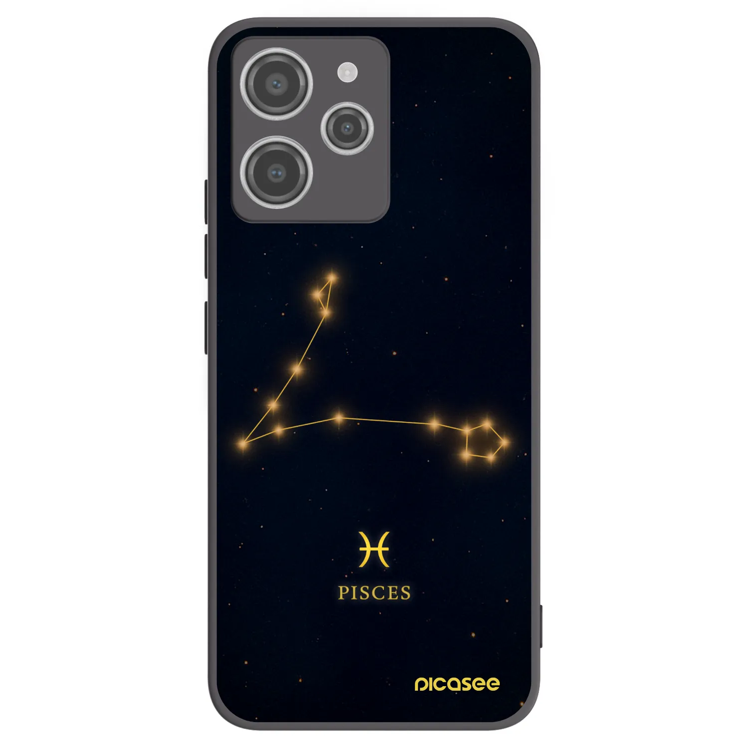 Picasee silikonski črni ovitek za Xiaomi Redmi 12 4G - PISCES