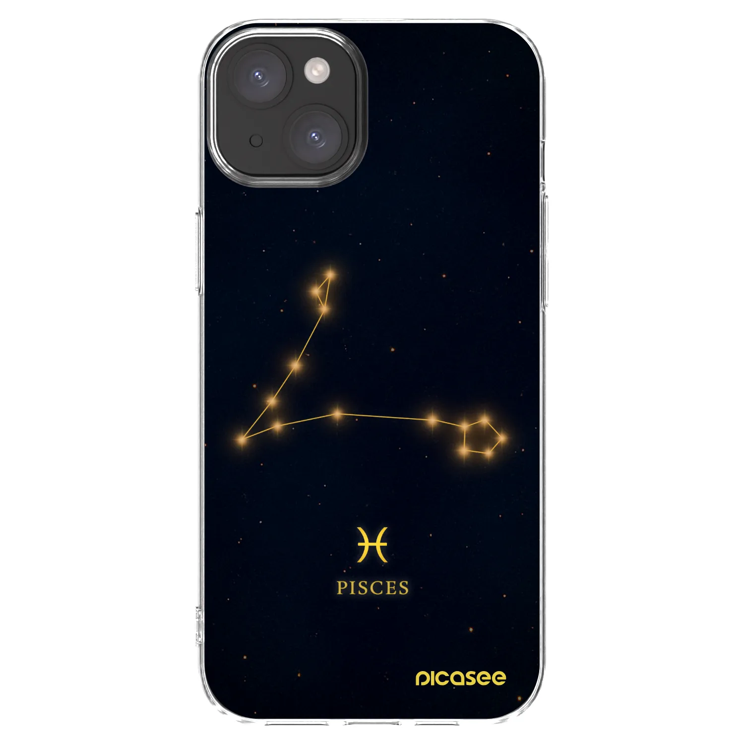 Picasee silikonski prozorni ovitek za Apple iPhone 15 Plus - PISCES