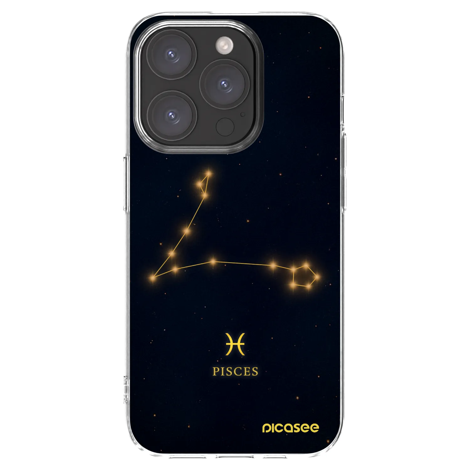 Picasee silikonski prozorni ovitek za Apple iPhone 15 Pro - PISCES