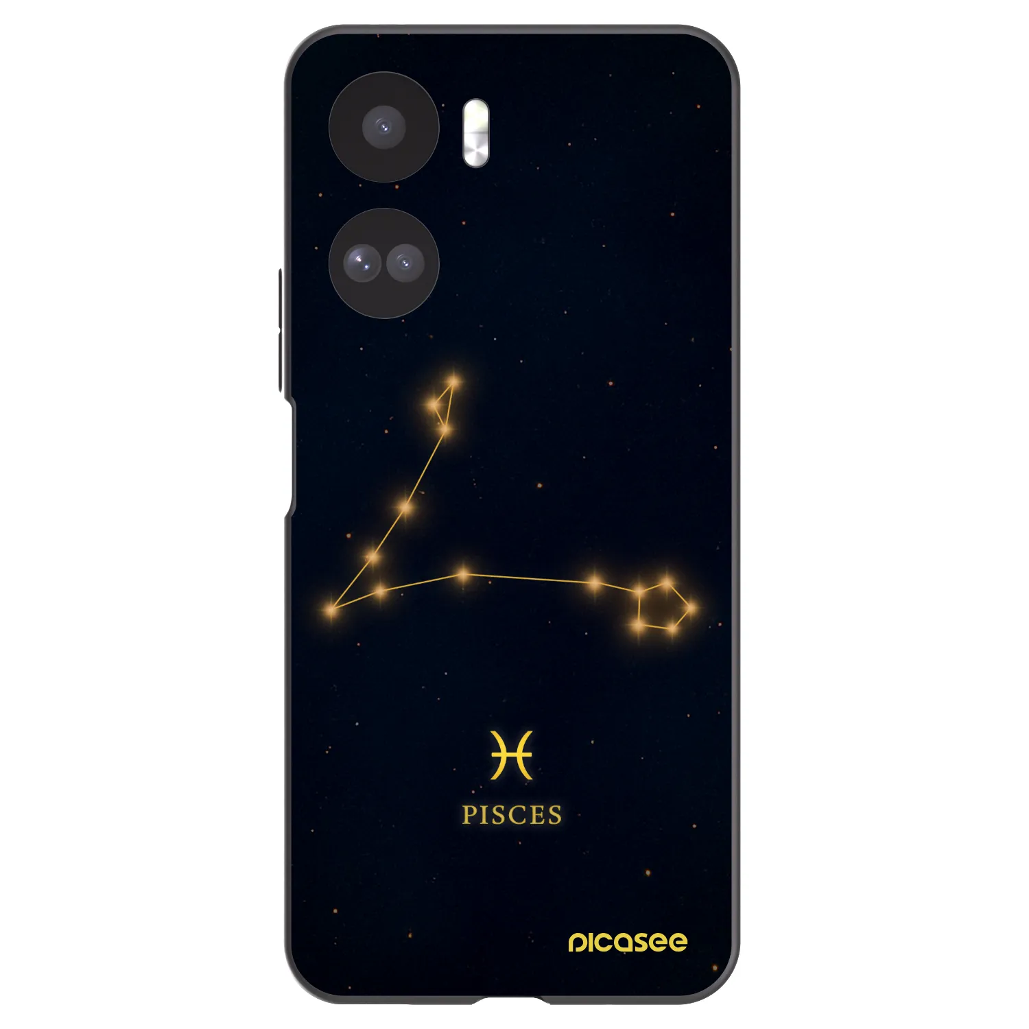 Picasee silikonski črni ovitek za Honor 90 Lite 5G - PISCES
