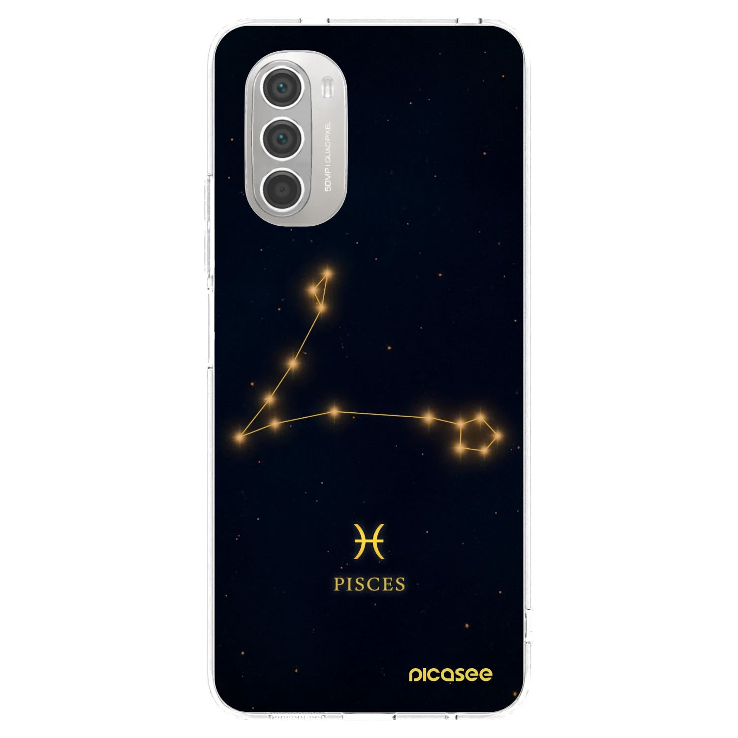 Picasee silikonski prozorni ovitek za Motorola Moto G51 - PISCES