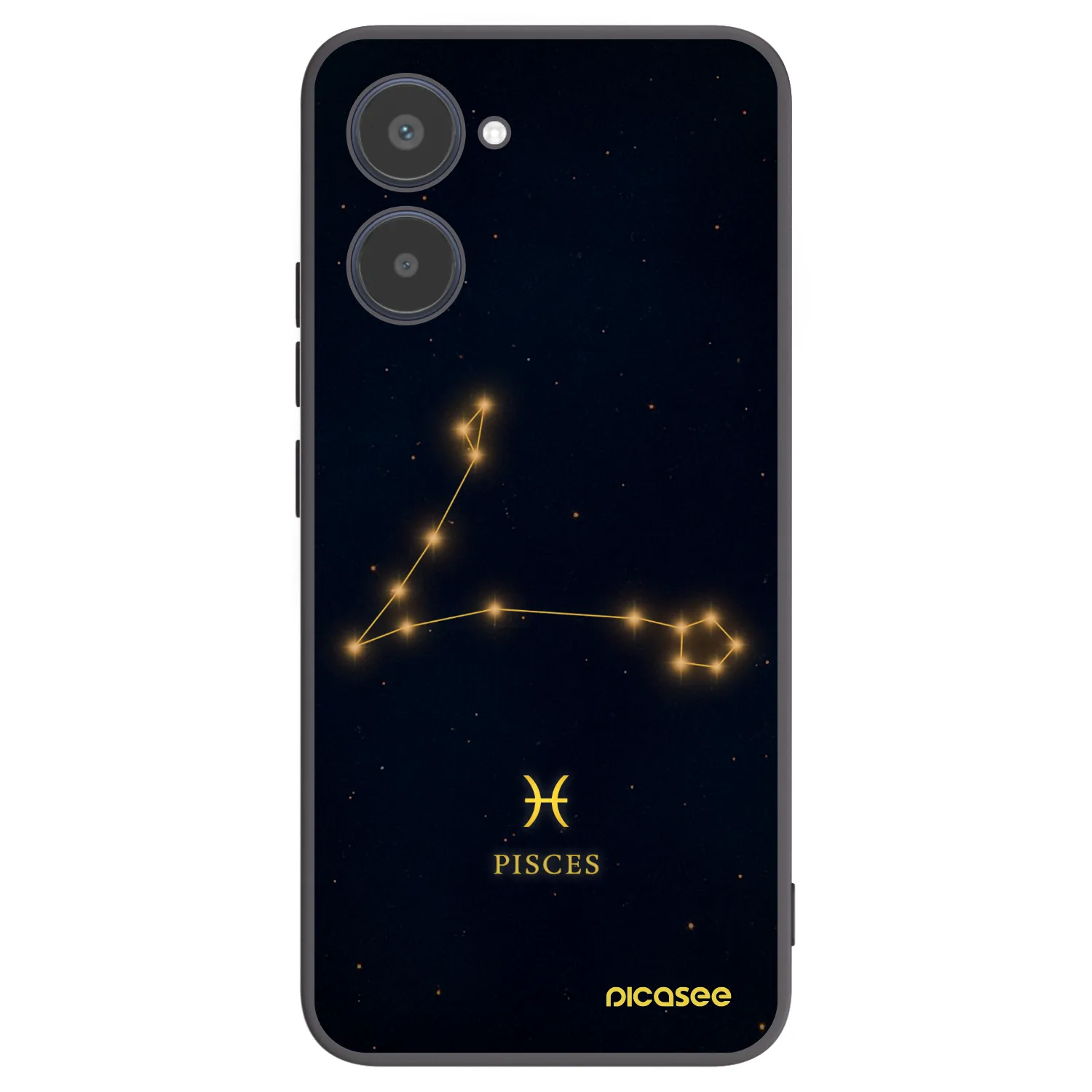 Picasee silikonski črni ovitek za Realme 10 4G - PISCES