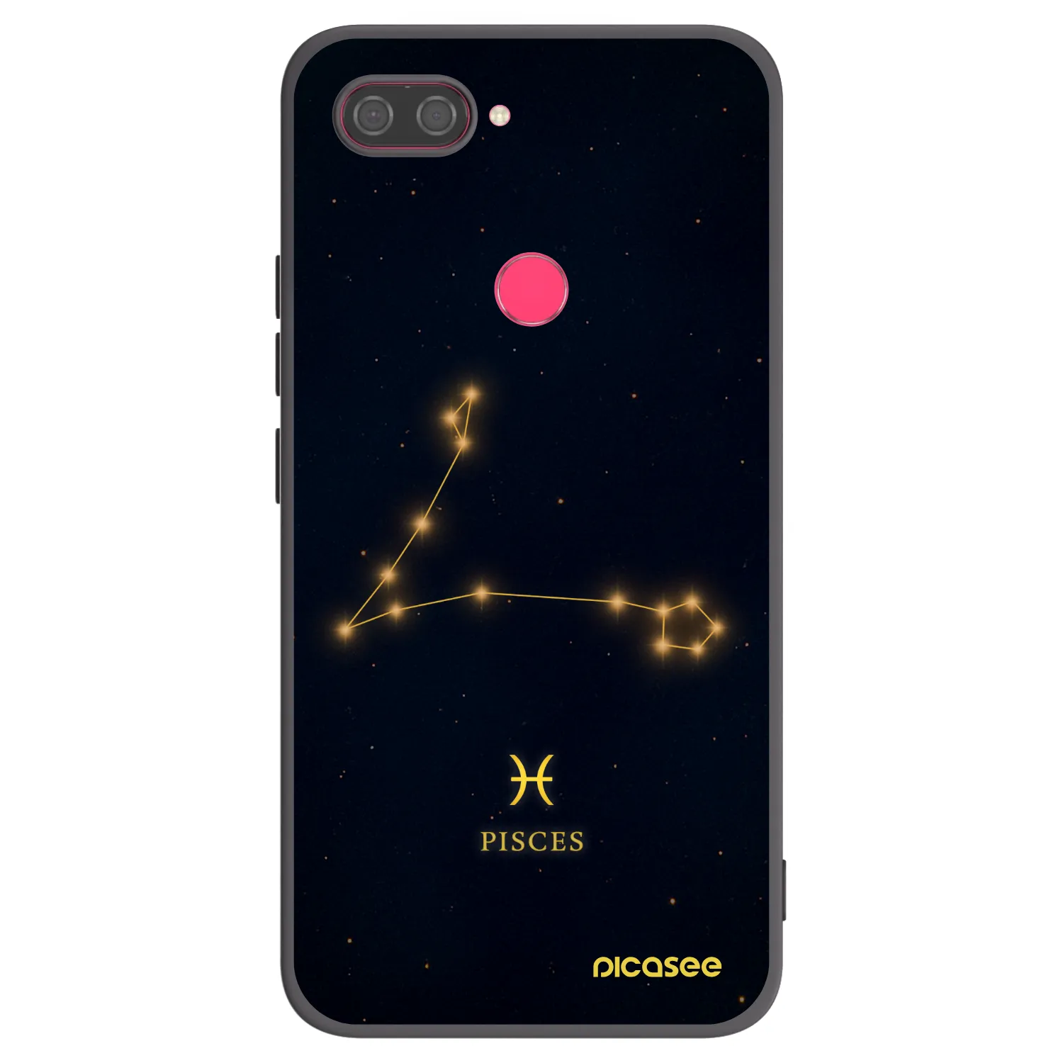 Picasee silikonski črni ovitek za Xiaomi Mi 8 Lite - PISCES