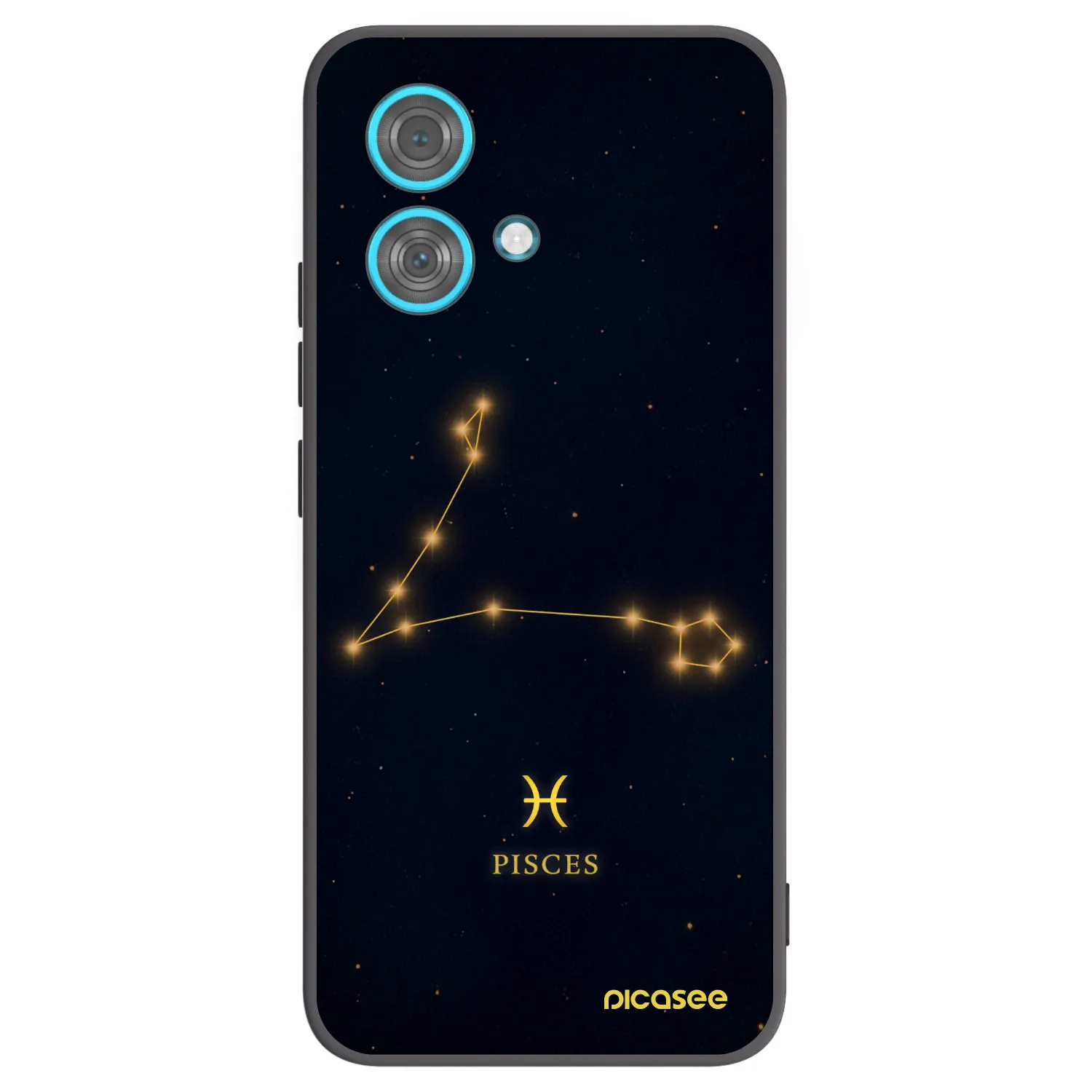 Picasee silikonski črni ovitek za Motorola Edge 40 Neo - PISCES