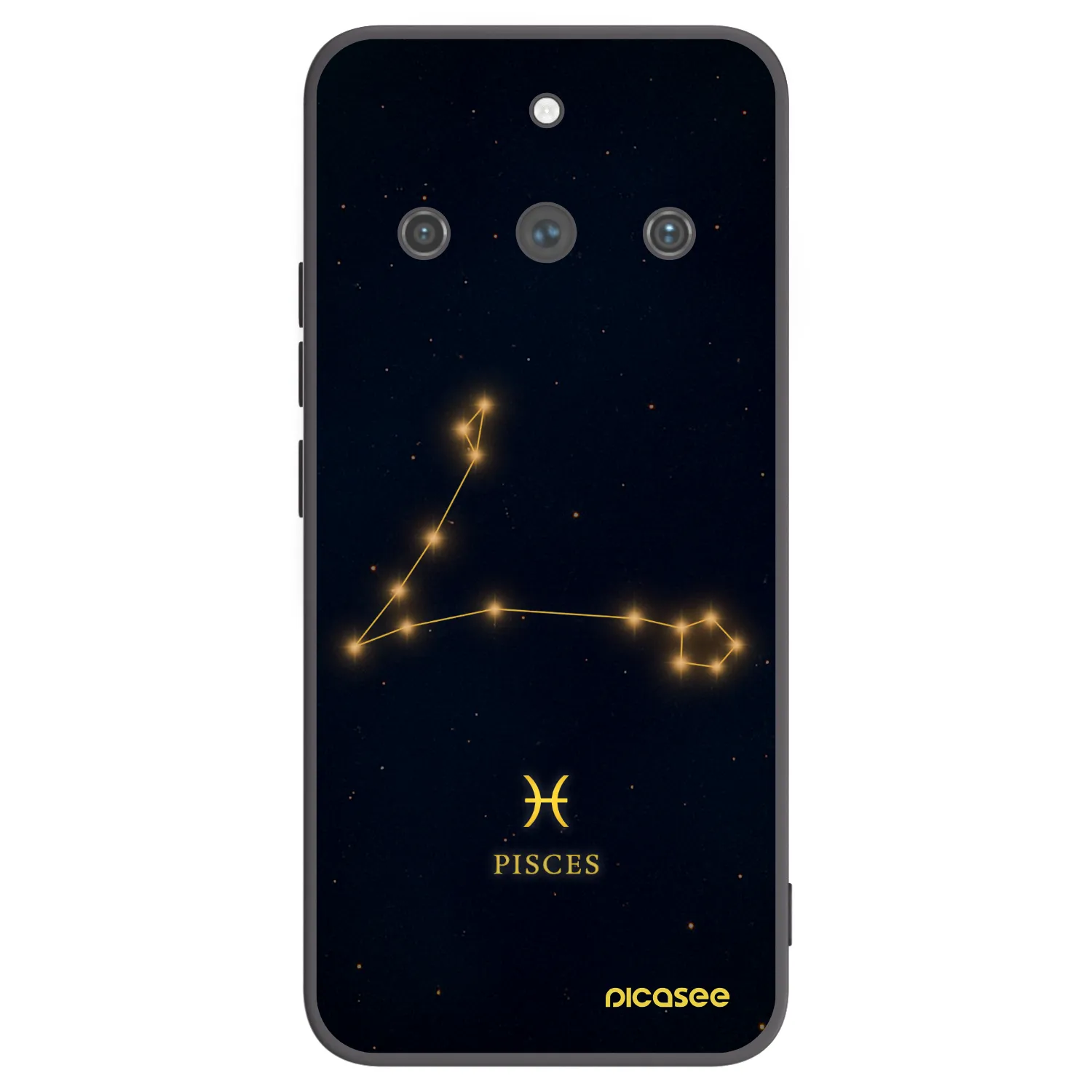 Picasee silikonski črni ovitek za Realme 11 Pro+ - PISCES