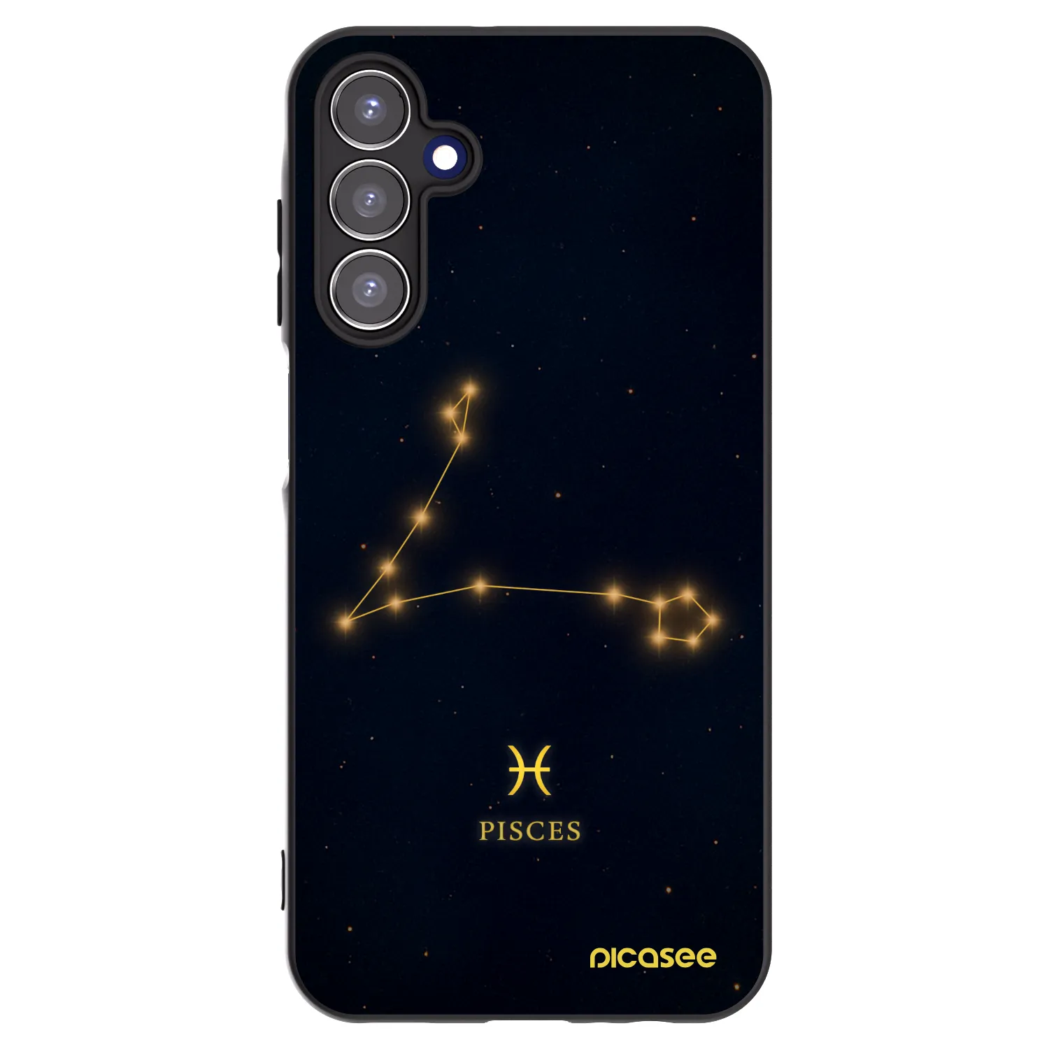 Picasee silikonski črni ovitek za Samsung Galaxy A15 A156B 5G - PISCES