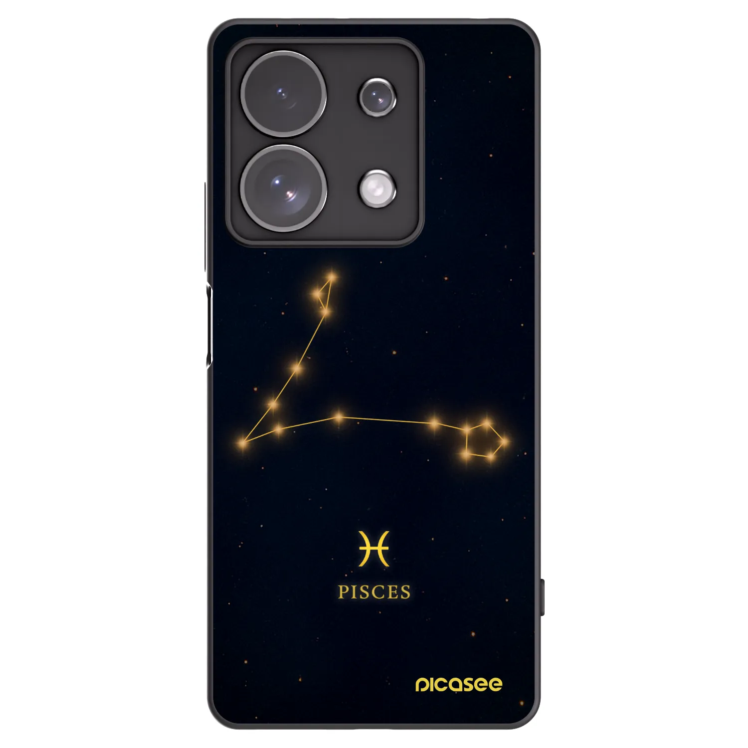 Picasee silikonski črni ovitek za Xiaomi Redmi Note 13 Pro 4G - PISCES