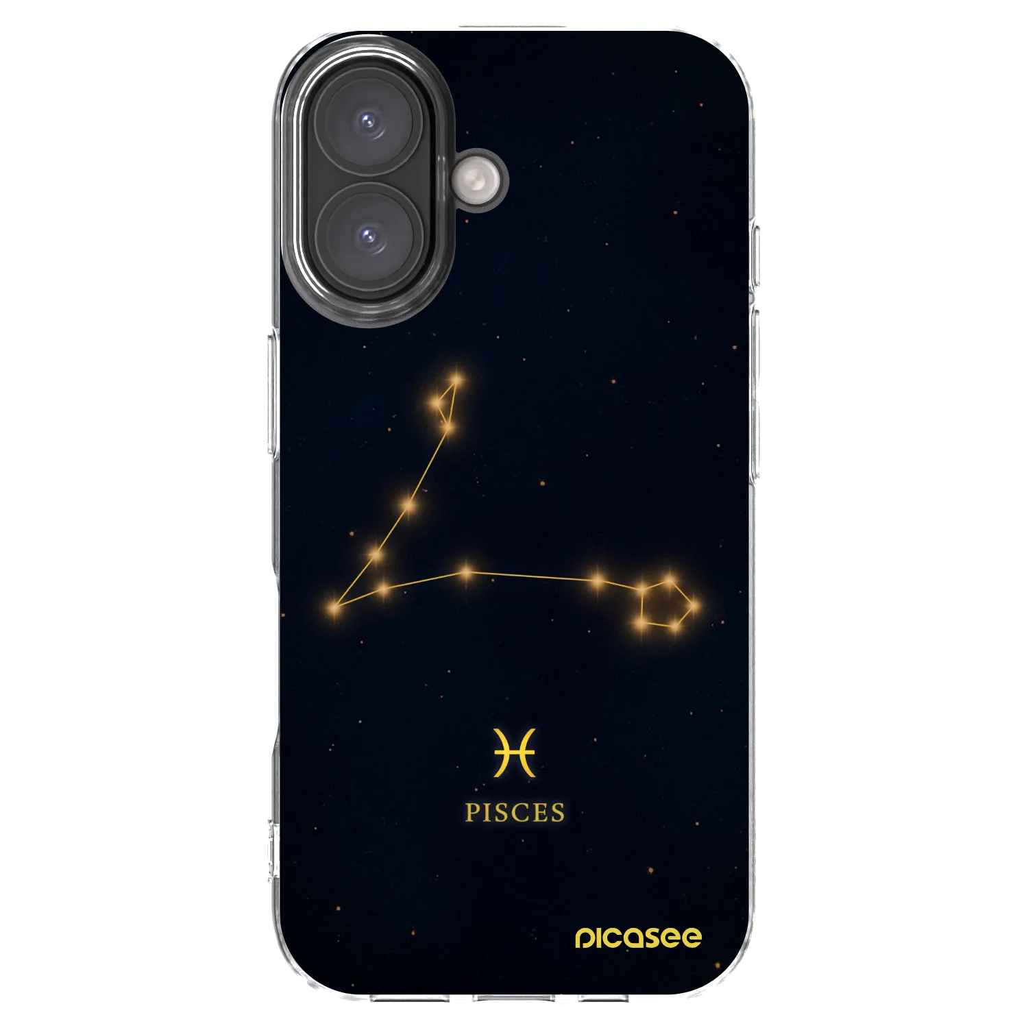 Picasee silikonski prozorni ovitek za Apple iPhone 16 - PISCES