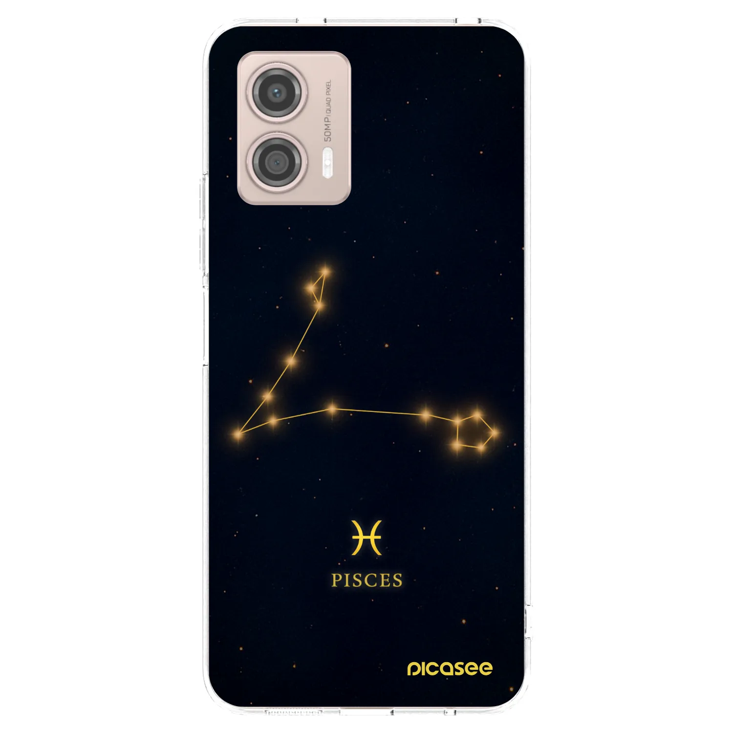 Picasee silikonski prozorni ovitek za Motorola Moto G53 5G - PISCES