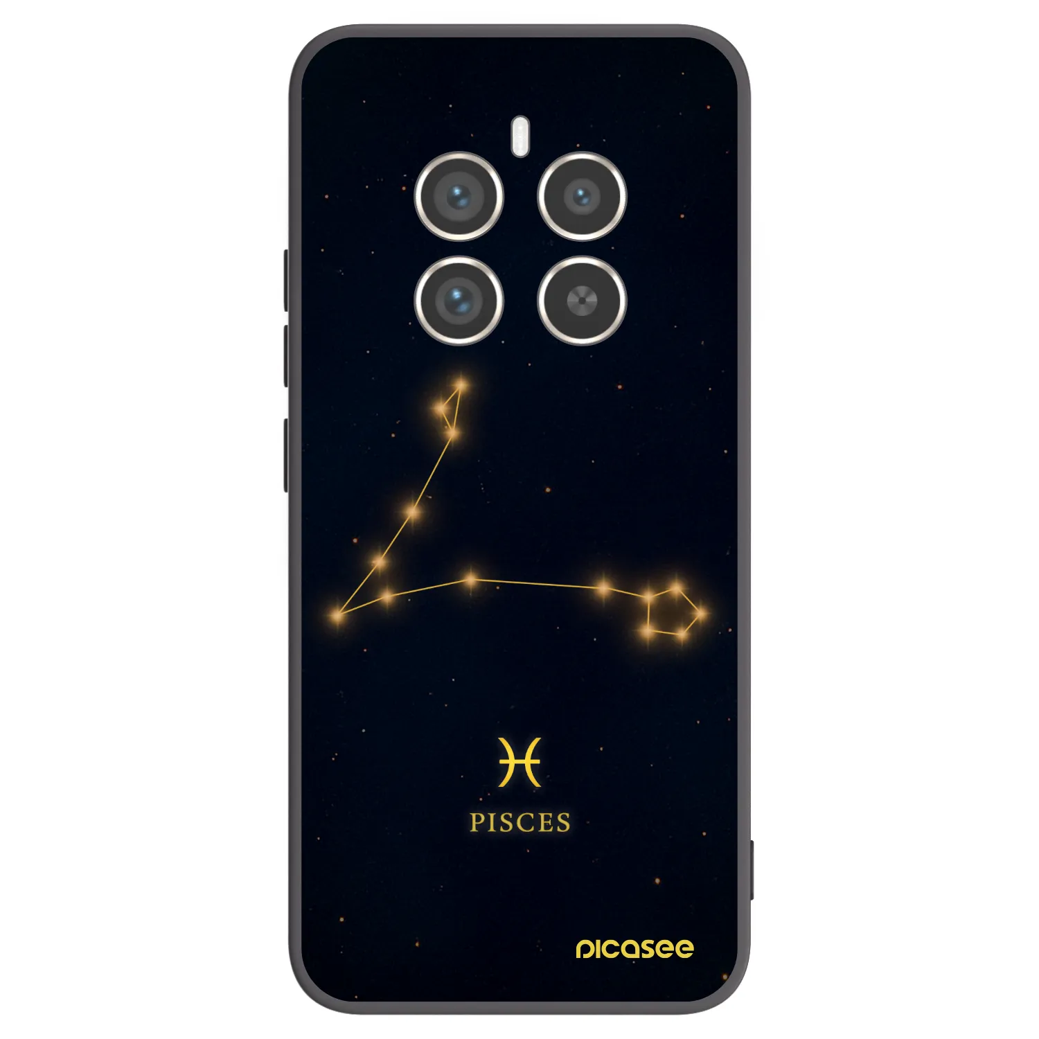 Picasee silikonski črni ovitek za Realme 12 Pro 5G - PISCES