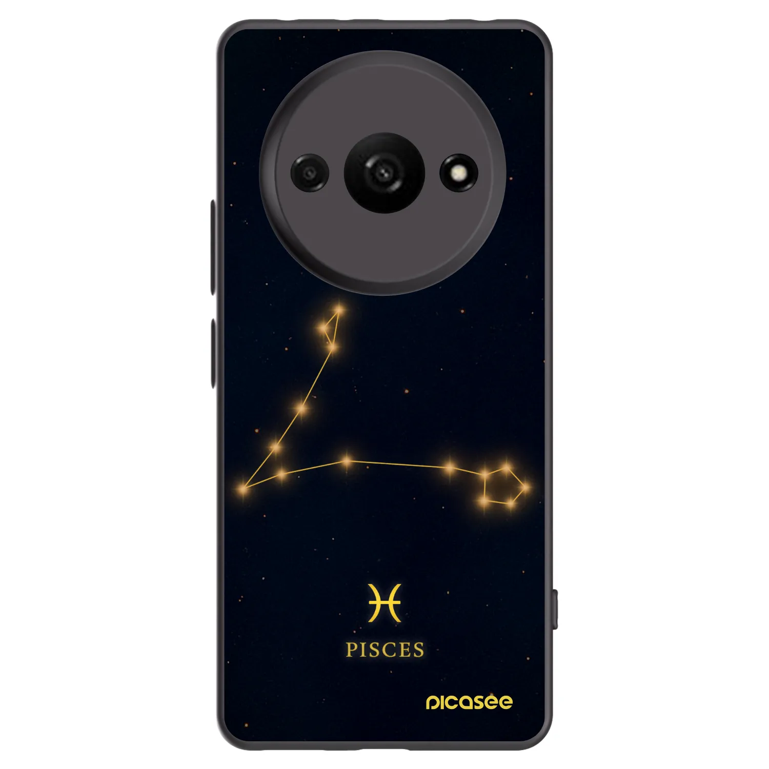 Picasee silikonski črni ovitek za Xiaomi Redmi A3 - PISCES