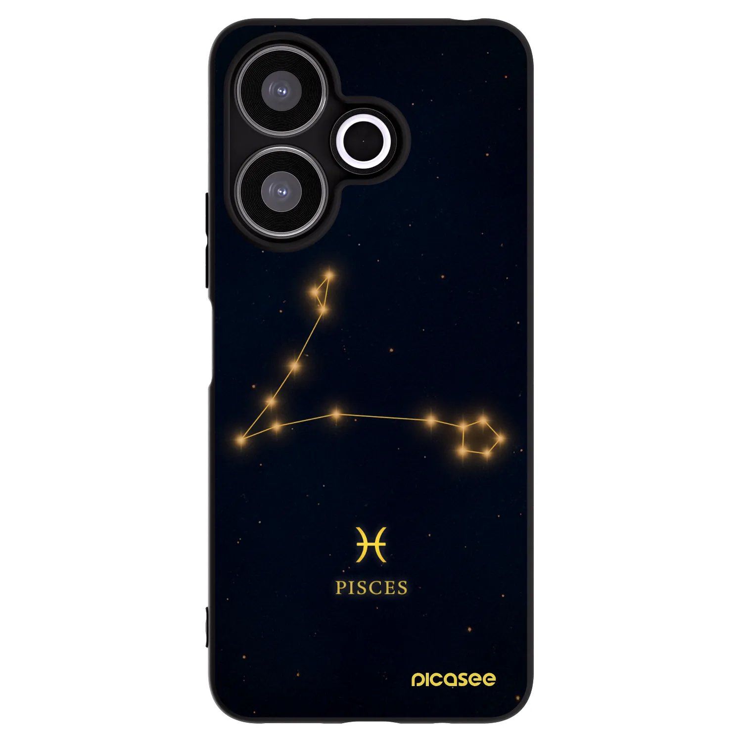 Picasee silikonski črni ovitek za Xiaomi Redmi 13 4G - PISCES