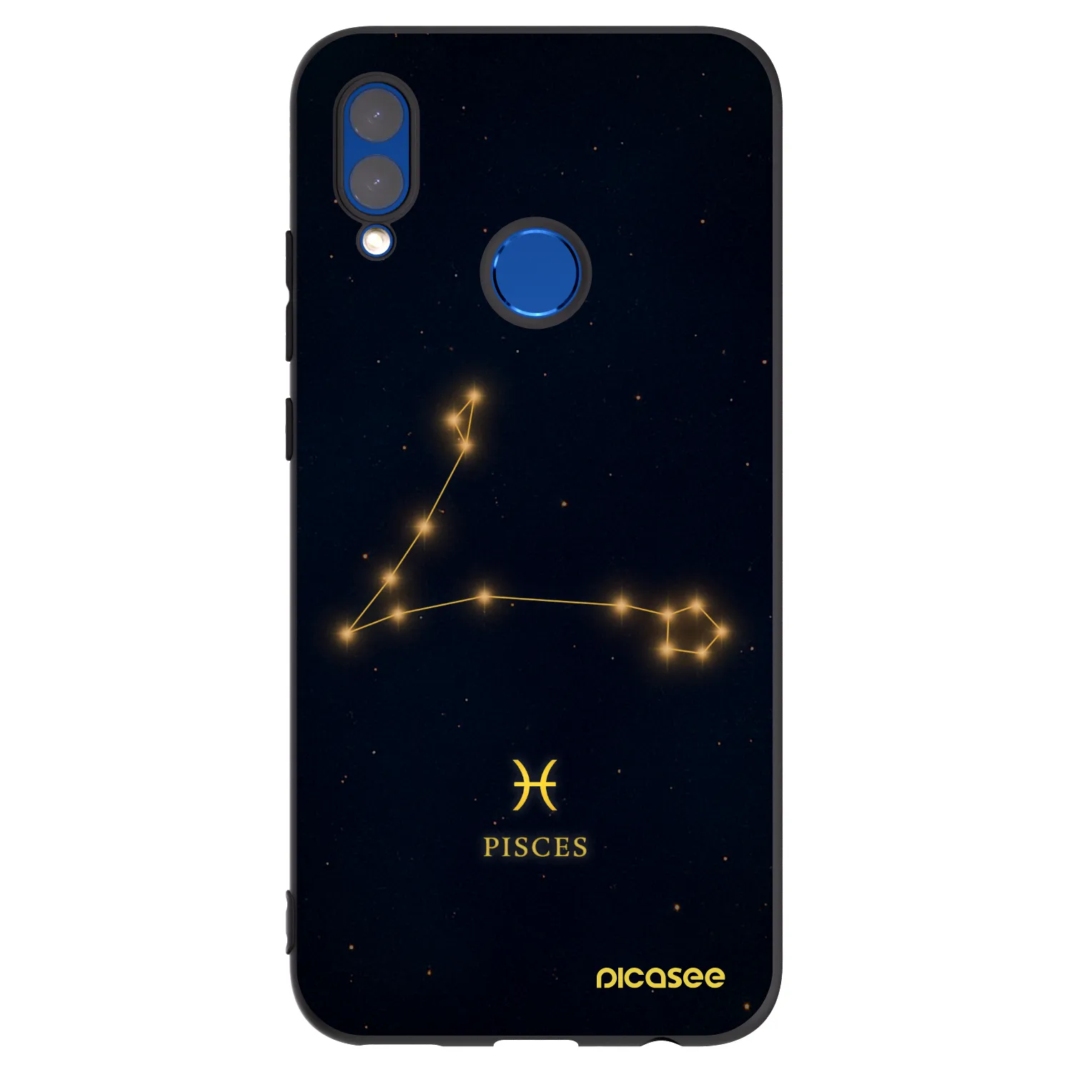 Picasee silikonski črni ovitek za Honor 10 Lite - PISCES